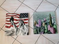 2 USA Leinwandbilder 40 x 40 cm Freiheitsstatue/Manhattan2 USA NY Bayern - Pyrbaum Vorschau