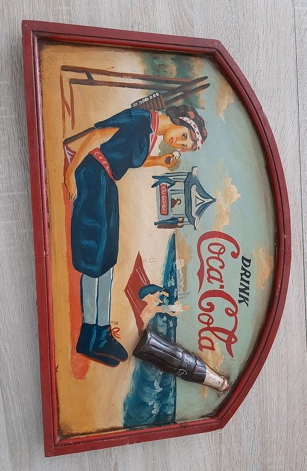 Vintage Deko Schild Coca-Cola,  Werbung 1960s antik Bilder in Feldkirchen