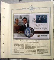 Münzbrief Medaille Victoria von Schweden Hochzeit Kr. Altötting - Garching an der Alz Vorschau