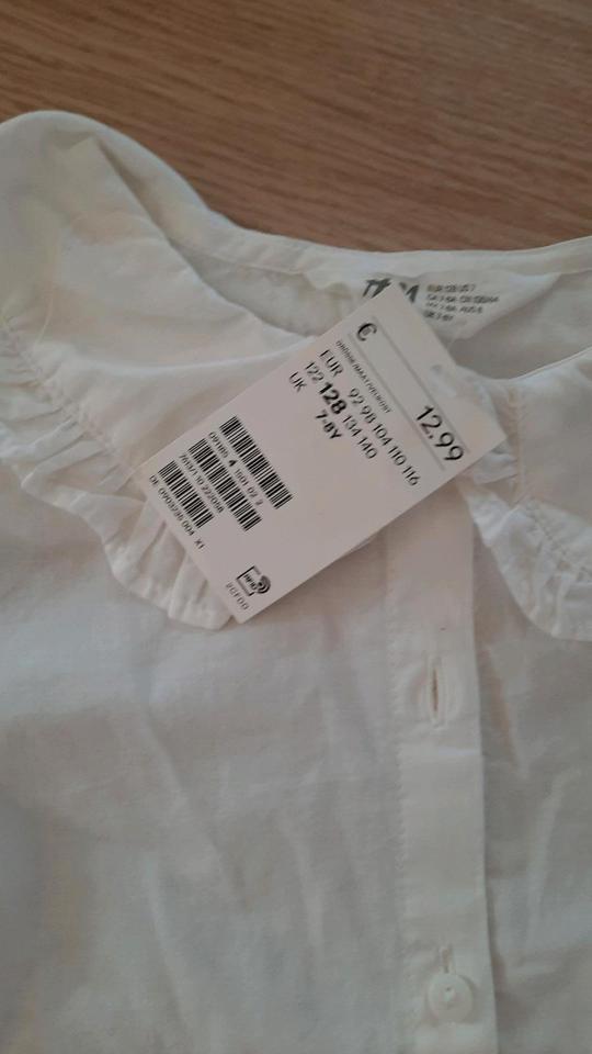 NEU Bluse Hose (Baumwolle Leinen) 128 Outfit Schulanfang H&M in Altenburg