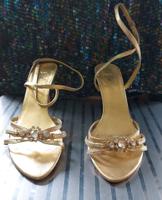 Slingpumps Gr. 39 Gold Abendschuhe Nordrhein-Westfalen - Essen-Margarethenhöhe Vorschau