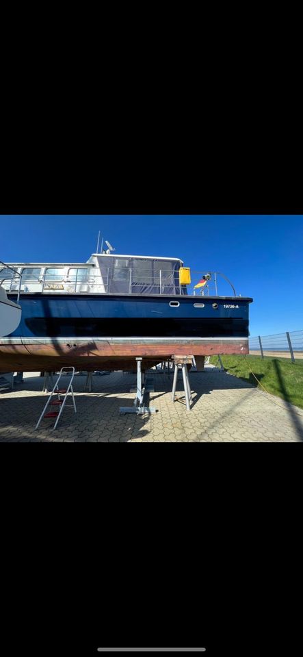 Boots Polituren Gelcoat Auffrischung refit Antifouling Strahlen in Jever