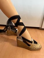 Vidorreta Bast Keilabsatz Sandalen Wedges Tiki Hawaii Rockabilly Bayern - Heßdorf Vorschau