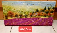 Wandbild Toskana Italien Lavendel 20x40 Serviettentechnik Sachsen - Chemnitz Vorschau