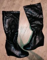 Schwarze Stiefel mit Keilabsatz Gr.39 Thüringen - Ellrich Vorschau