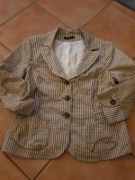 Comma Blazer leichter Glanz khaki hellbeige Gr 42 Nordrhein-Westfalen - Meckenheim Vorschau