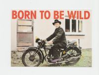 Ansichtskarte Born to be Wild  mit Motorrad ungelaufen Sachsen-Anhalt - Bad Kösen Vorschau