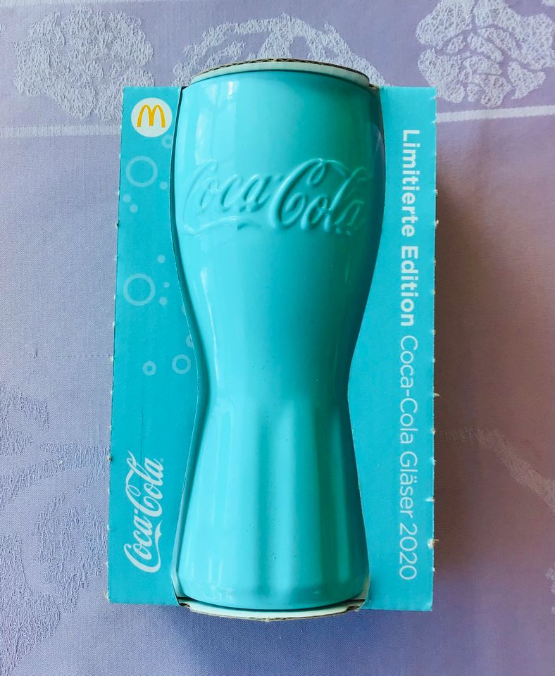 Mc Donalds Coca-Cola Glas 2020 türkis Limited Edition in Morsbach