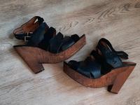 Replay Wedges Gr. 38 Leder schwarz mit Kork Bayern - Ortenburg Vorschau