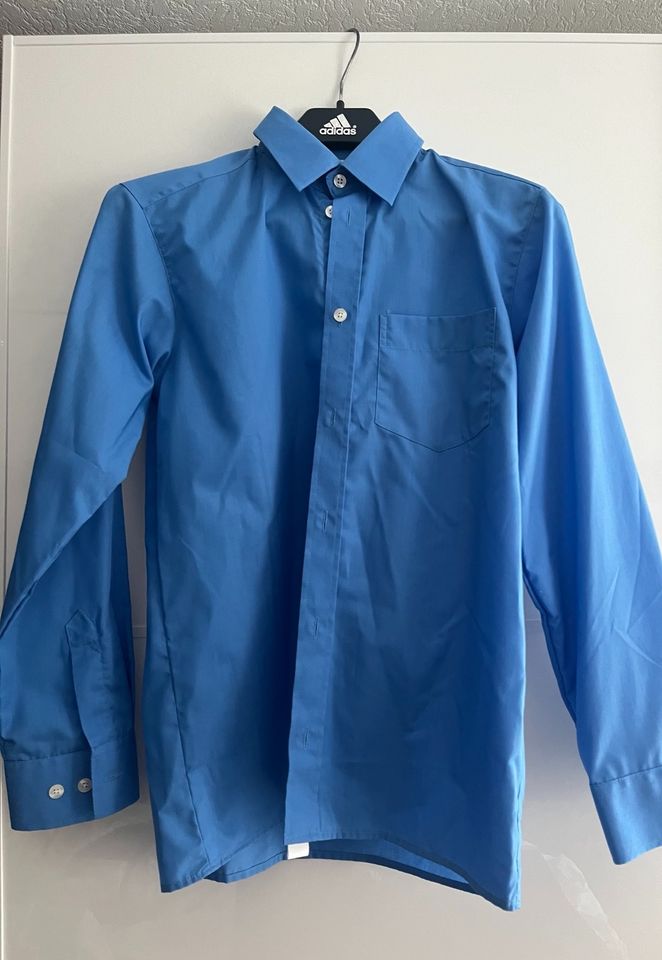 Blaues Jungenhemd, Hemd Gr 158 in Haselünne