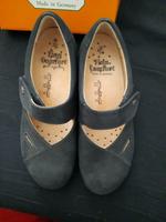 Finn Comfort Gr. 39,5dunkelblaue Damenschuhe aus Leder  neuwertig Berlin - Britz Vorschau