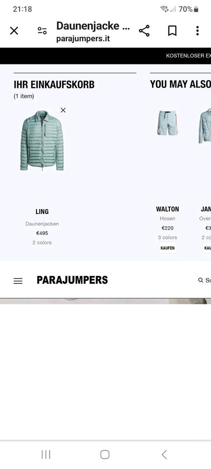 Parajumpers ubergang jacke in München