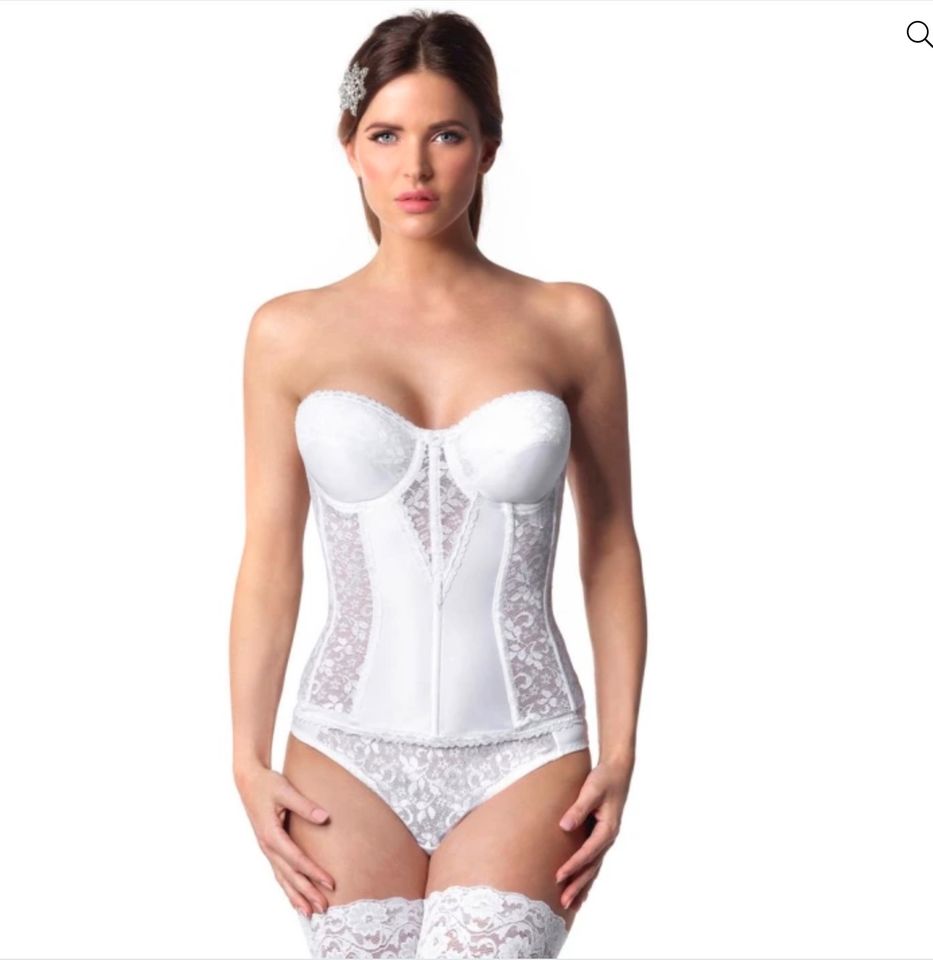 Di Lorenzo Lingerie Corsage Ivory und, halterlose Strümpfe in Haslach im Kinzigtal