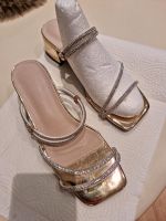 Funkel Sandalen Gold/Silber Hessen - Friedrichsdorf Vorschau