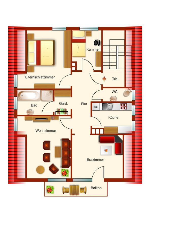 Zweifamilienhaus mit Doppelgarage in Eilhausen zu verkaufen in Lübbecke 