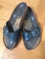 Birkenstock Madrid Gr 37 schwarz echtes Leder selten!!! Niedersachsen - Braunschweig Vorschau