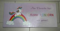 Hübsches Keilrahmen Bild mit Einhorn und Spruch ca. 70 x 33 cm Nordrhein-Westfalen - Krefeld Vorschau