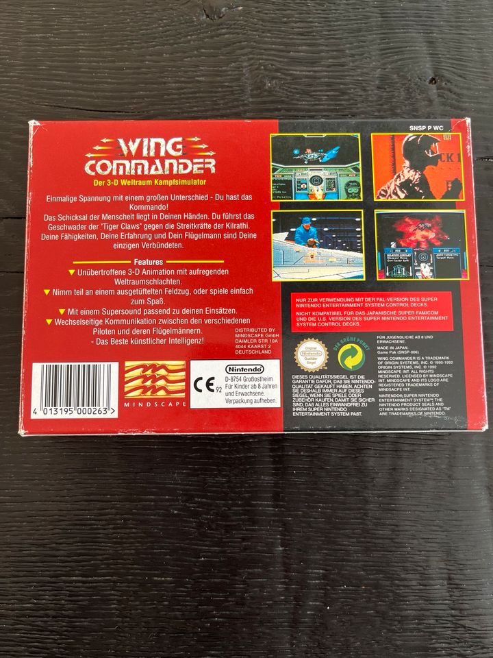 Wing Commander SNES Super Nintendo OVP in Obersulm