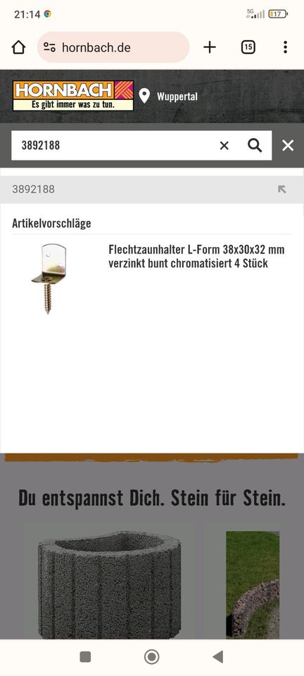 Flechtzaunhalter infos in den Bildern 1,30€ in Duisburg