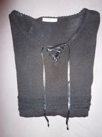 Strickpullover mit Schnürung schwarz, leicht transparent, Gr. 38 Bayern - Nördlingen Vorschau