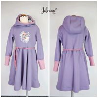 Handmade kuscheliges Kleid mit Drehrock Waffel Katze 86 - 152 Brandenburg - Biesenthal Vorschau