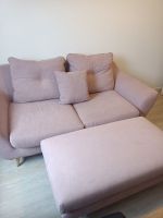 Sofa mit Fußteil, rosa Möbel Wohnzimmer Schlafzimmer Duisburg - Duisburg-Süd Vorschau