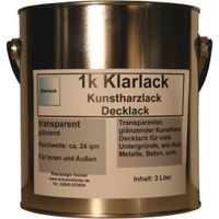 Kunstharz Klarlack, Transparentlack, farbloser glänzend, 3 Liter Nordrhein-Westfalen - Rheinberg Vorschau