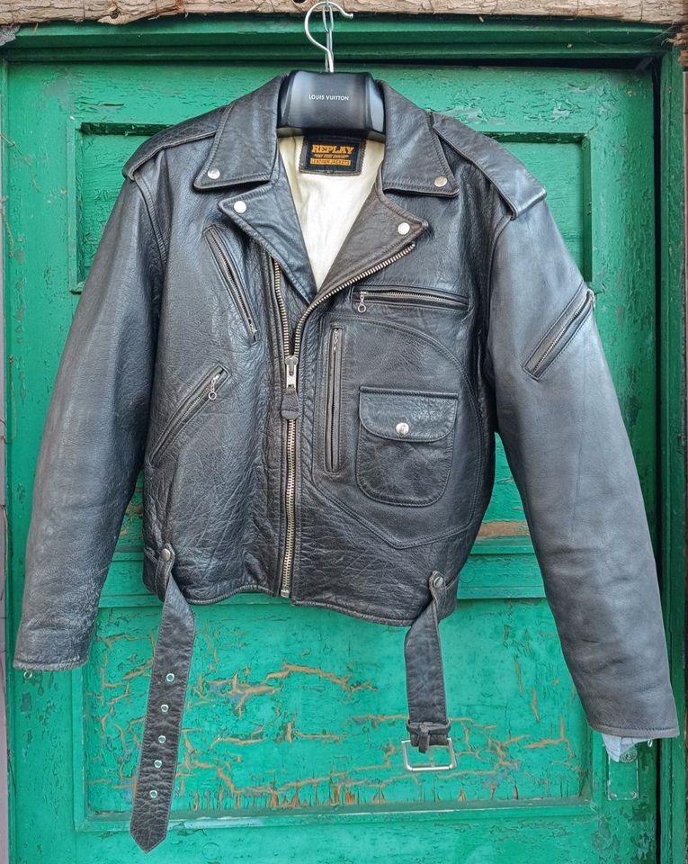 Büffelleder Bikerjacke wie Buco J24 D Perfecto  No Aero Leather in Düsseldorf