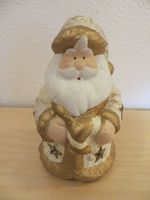 Weihnachtsmann, Nikolaus, Keramik, gold-weiß-farbig, neuwertig Kr. Altötting - Winhöring Vorschau