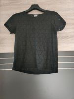 T-Shirt schwarz Lochmuster Gr S Jaqueline de Yong Kr. München - Haar Vorschau