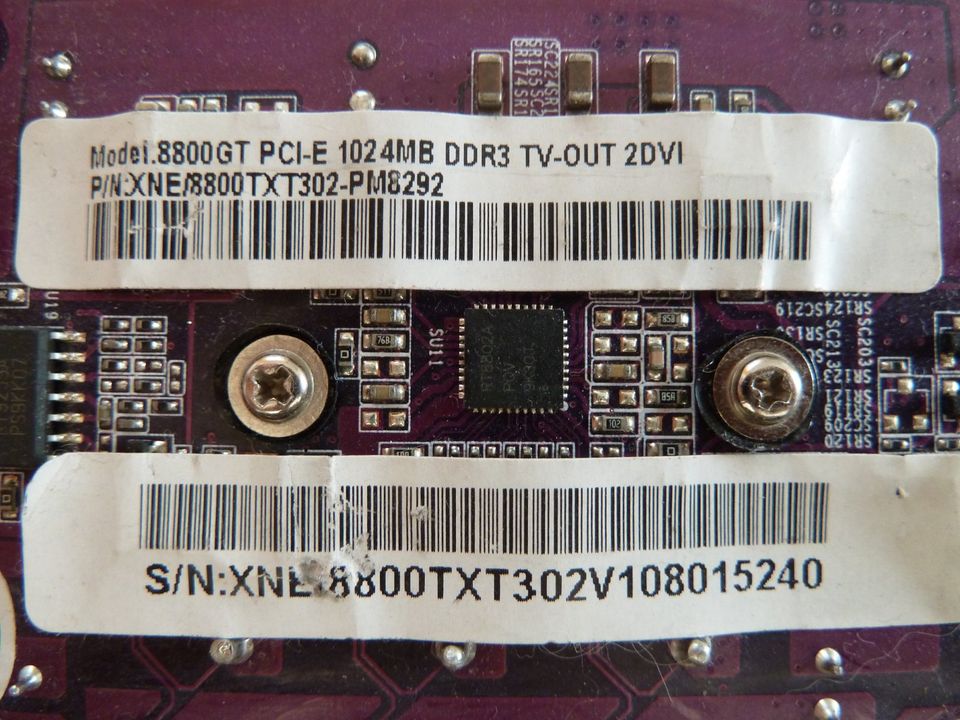 PCI 8800GT 1024MB DDR3 und Papst Lüfter 8412 NGMV mit Temp Fühler in Passau