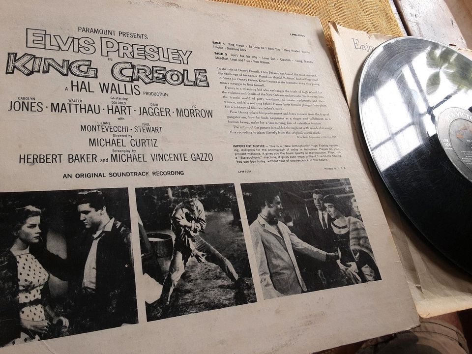 ELVIS PRESLEY, KING CREOLE, 1957 , RCA VICTOR PRESS in Borkum