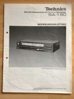 Technics BDA SA-190 SL-PG200A SU-V500/300 PG360/460 RS-TR373/474 Sachsen-Anhalt - Klötze Vorschau