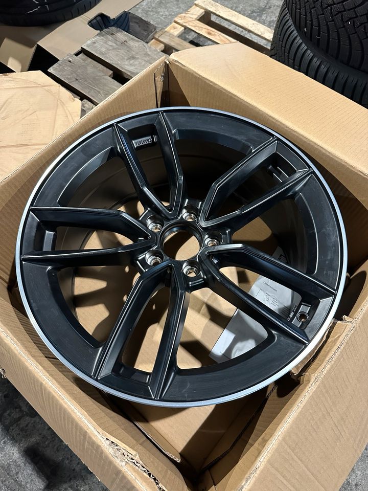 1x Felge Keskin KT21 8,5J x 19 Zoll 5x112 et45 Matt Black Lip Polish Felgen Alufelgen in Hagen