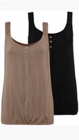 3 Stück Lascana Basic Tops Gr. 44/46 schwarz beige weiß Niedersachsen - Stuhr Vorschau