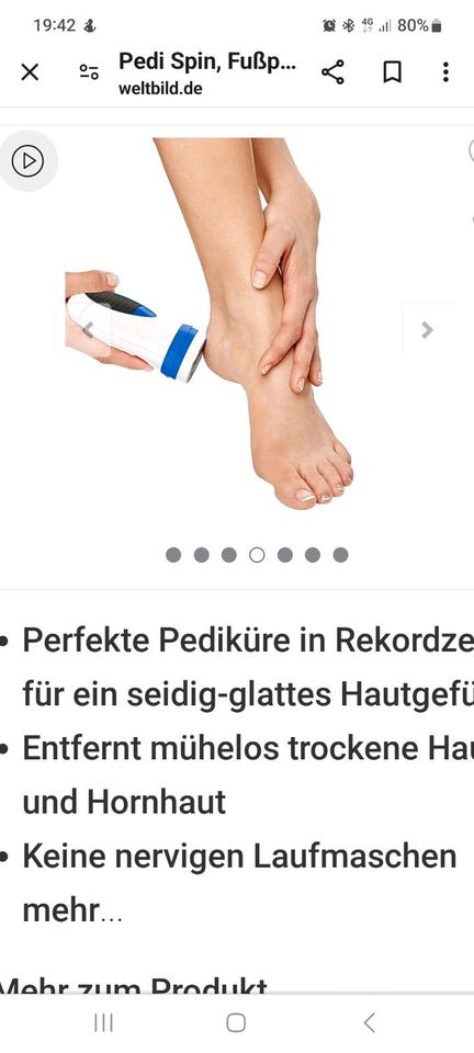 Pedi Spin Hornhautentferner in Leipzig