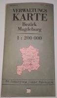 Verwaltungskarte Bezirk Magdeburg 1:200 000 DDR Niedersachsen - Springe Vorschau