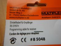 Multiplex Einstellkabel f. Empfänger RX.Synth #85048 Baden-Württemberg - Nußloch Vorschau