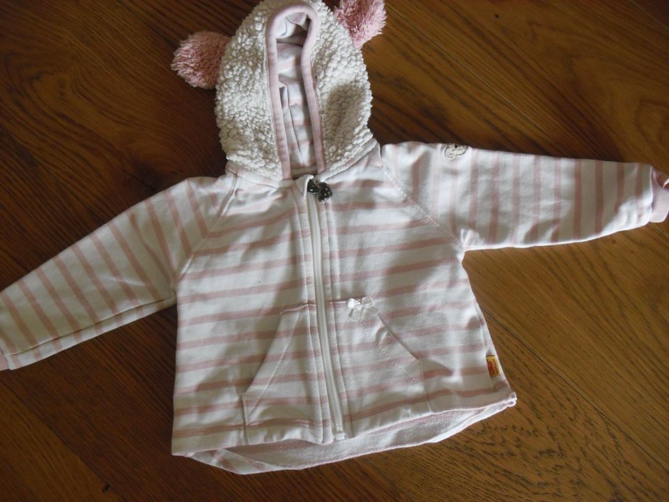 Steiff Hoodie Sweatjacke rosa Reißverschluss 68 in Wangen im Allgäu