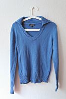 Cecilia Classics S 36 38 hell blau kragen v neck pullover pulli s Hannover - Ricklingen Vorschau