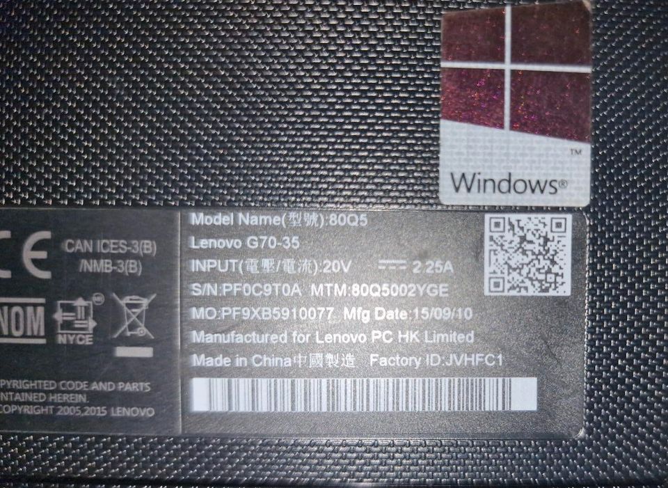 Laptop Lenovo 17 Zoll Notebook in Limeshain