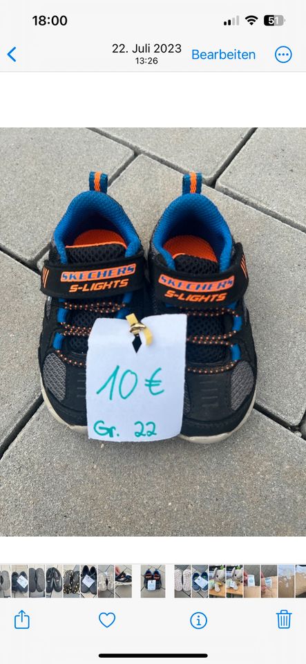 Blinkschuhe Sketchers Gr. 21 in Seligenstadt