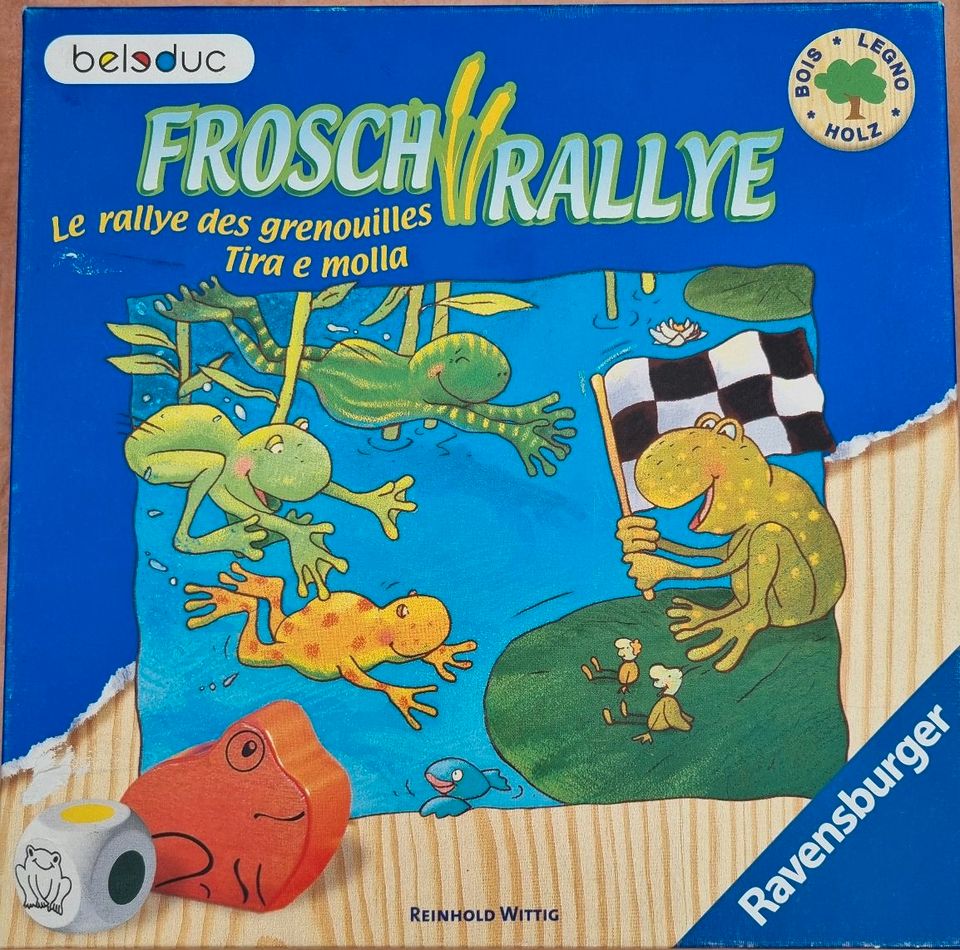 Beleduc Frosch Rallye Spiel mit Holzfiguren in Seckach