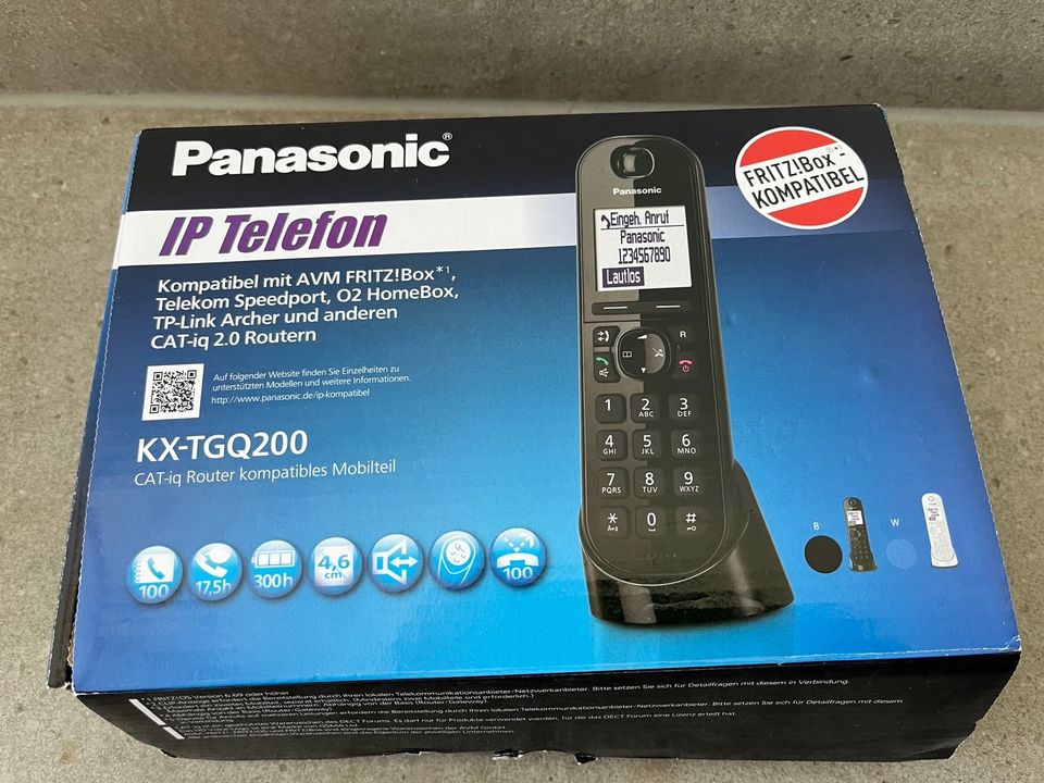 Panasonic TX-KGQ200, IP-Telefon, DECT, FritzBox kompatibel in Traunstein