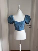 Amisu New Yorker Oberteil Bluse Hemd Jeans Denim Cropped Carmen Hessen - Wiesbaden Vorschau