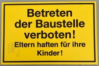 Betreten der Baustele Vorboten Schild Hinweisschild Hessen - Gelnhausen Vorschau