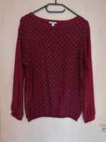 Shirt Langarm Esprit Gr. M bordeaux mit Muster Sachsen - Brandis Vorschau