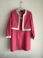 Französisches Vintage Kleid mit Jacke Bolero pink Größe 38 München - Bogenhausen Vorschau
