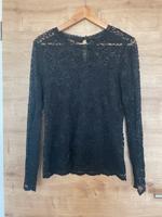 Spitzenshirt langarm schwarz Vero Moda M Bayern - Gleißenberg Vorschau