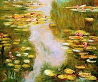 Claude Monet- Seerosen im Sommer c97785 50x60cm Ölbild handgemalt Berlin - Treptow Vorschau